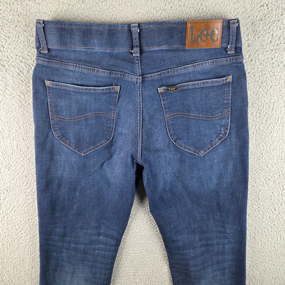 Lee Jeans Mens 34x30 Blue Extreme Motion MVP Regular Fit Straight Leg Stretch - Picture 11 of 12